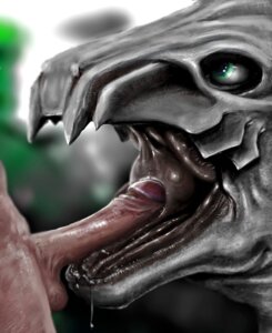 Rating: Explicit Score: 0 Tags: ambiguous_form ambiguous_gender anthro balls bodily_fluids close-up drooling duo e621 erection fellatio gaping_mouth genitals green_eyes human humanoid_genitalia humanoid_penis interspecies licking looking_up male male/ambiguous male_on_anthro mammal meandraco monster open_mouth oral oral_penetration penetration penile penis penis_lick saliva sex tongue tongue_out User: bunchy7s