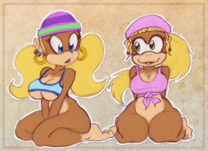 Rating: Questionable Score: 0 Tags: alternative_fashion amekaji anthro ape beanie beret big_breasts blonde_hair bottomless breasts cleavage clothed clothing dixie_kong donkey_kong_(series) duo e621 ear_piercing ear_ring female ganguro_(fashion) gorilla gyaru hair haplorhine hat headgear headwear hoop_ear_ring j-fashion kneeling kong lips mammal nintendo nitro piercing pigtails ponytail primate ring_piercing sibling_(lore) simple_background sister_(lore) sisters_(lore) tiny_kong under_boob wide_hips y2k_(fashion) User: bunchy7s