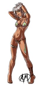 Rating: Questionable Score: 0 Tags: armlet arms_behind_head arms_up barefoot bikini breasts brown_eyes dark-skinned_female dark_skin feet female ganassa league_of_legends leg_band pool_party riven rule34 solo swimsuit toes white_background white_hair User: bunchy7s