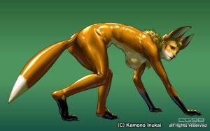Rating: Questionable Score: 0 Tags: 16:10 anthro breasts canid canine e621 female fox green_background kemono_inukai latex mammal nipples nude simple_background solo tail widescreen User: bunchy7s