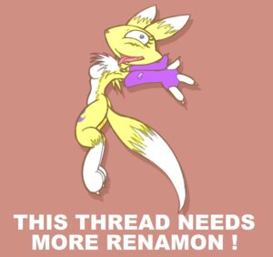 Rating: Questionable Score: 0 Tags: anthro bandai_namco breasts canid canine darkdoomer desu digimon digimon_(species) dipstick_tail e621 english_text featureless_breasts female fur mammal markings reaction_image renamon side_boob solo tail tail_markings text white_body white_fur yellow_body yellow_fur User: bunchy7s