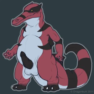Rating: Explicit Score: 0 Tags: 1:1 2011 anthro balls belly biped black_markings black_penis claws crocodilian dragonbutt e621 erection generation_5_pokemon genitals grey_belly krookodile looking_at_viewer male markings nintendo non-mammal_balls nude overweight overweight_anthro overweight_male penis pink_body pokemon pokemon_(species) red_body reptile scalie slightly_chubby solo standing stripes tail yellow_eyes User: bunchy7s