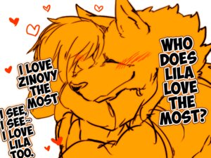 Rating: Safe Score: 0 Tags: 4:3 anthro canid canine canis comic duo e621 english_text female fur hair hard_translated human kemono lila_(kashiwagi_aki) male mammal muscular short_hair text third-party_edit translated translation_edit wolf yakantuzura young zinovy User: bunchy7s