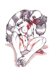 Rating: Explicit Score: 0 Tags: 2003 alternative_fashion anthro biped blood bodily_fluids breasts collar cross curled_up e621 female genitals glamfur goth heterochromia inverted_cross lemur mammal nipple_piercing nipples piercing primate ring-tailed_lemur sitting solo spread_legs spreading strepsirrhine tail tattoo vulva zeriara zeriara_(character) User: bunchy7s