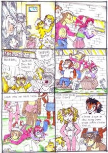 Rating: Questionable Score: 0 Tags: 2013 angry anthro bear bell blue_eyes blush bodily_fluids bovid breasts brown_eyes brown_hair bulge canid canine caprine caught_in_the_act chuck_(netreek) cleavage clothed clothing comic crossdressing deer dialogue domestic_sheep e621 english_text erection erection_under_clothing eyewear felid female female/female femboy french_kissing glasses green_eyes group hair hi_res jaguar kissing locker locker_room male mammal mariano midriff mustelid open_mouth pantherine purple_hair sheep sweat sweatdrop tail text tiger tongue topless traditional_media_(artwork) underwear vixy_(netreek) white_hair young young_anthro User: bunchy7s