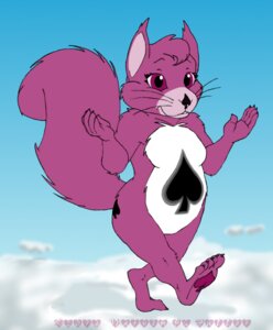 Rating: Safe Score: 0 Tags: 2014 american_greetings anthro belly belly_markings care_bears cloud cloudco cybercorn_entropic e621 female fur mammal markings outside parody purple_body purple_eyes purple_fur rodent sciurid sky skyscape solo spades_(suit) suit_symbol toony tree_squirrel User: bunchy7s