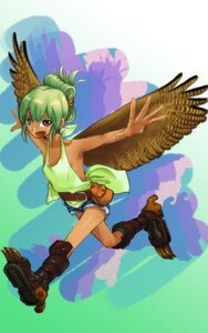 Rating: Safe Score: 0 Tags: 5:8 animal_humanoid avian avian_humanoid bird_humanoid e621 feathered_wings feathers female green_hair hair human humanoid looking_at_viewer mammal no14 owl_humanoid solo wings User: bunchy7s