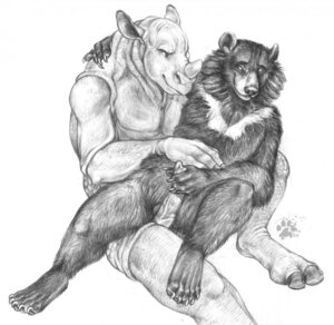 Rating: Explicit Score: 0 Tags: 2009 animal_genitalia animal_penis anthro bear biceps black_bear blotch claws duo e621 erection finger_claws fur genitals handjob horn male male/male mammal monochrome moon_bear muscular muscular_male nude pecs penile penis rhino_penis rhinoceros scratches_volume_3 sex slightly_chubby toe_claws traditional_media_(artwork) ursine User: bunchy7s