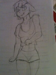 Rating: Questionable Score: 0 Tags: 3:4 anthro clothed clothing dubious e621 female graphite_(artwork) greyscale hi_res lizard monochrome reptile scalie skimpy solo traditional_media_(artwork) User: bunchy7s