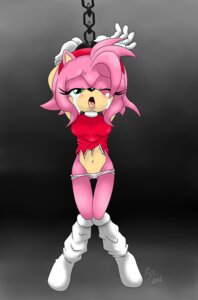 Rating: Questionable Score: 0 Tags: amy_rose anthro bdsm bodily_fluids bondage bound chain clothing crying e621 eulipotyphlan female fox_gungrave hands_tied hedgehog hi_res mammal one_eye_closed panties pink_body scared sega solo sonic_the_hedgehog_(series) submissive submissive_female tears torn_clothing underwear User: bunchy7s