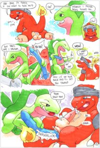 Rating: Explicit Score: 0 Tags: anal anal_penetration anus argon_vile armband backsack bag balls bandanna_on_forehead black_armband black_eyes black_kerchief blue_eyes bodily_fluids butt charmeleon comic dialogue dildo double_dildo duo e621 english_text erection fire flaming_tail generation_1_pokemon generation_3_pokemon genital_fluids genitals green_body grovyle hi_res kerchief male male/male male_penetrated male_penetrating male_penetrating_male multiple_scenes nintendo orange_body orange_skin penetration penis pokemon pokemon_(species) precum presenting presenting_hindquarters sex sex_toy tail tail_motion tailwag text tongue toying_partner traditional_media_(artwork) User: bunchy7s