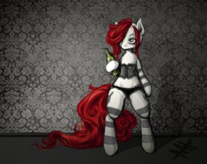 Rating: Questionable Score: 0 Tags: anthro biped bottle clothing container corset cutie_mark e621 equid equine female fur grey_eyes hair hasbro horse legwear lingerie mammal my_little_pony panties pony red_hair solo standing stockings tail topwear tt-n underwear white_body white_fur User: bunchy7s