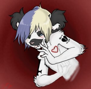 Rating: Safe Score: 0 Tags: alternative_fashion anthro blood bodily_fluids broken_heart e621 emo_haircut female glamfur goth hair heart_symbol heterochromia lemur mammal primate red_background short_hair simple_background solo strepsirrhine zeriara zeriara_(character) User: bunchy7s