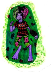 Rating: Safe Score: 0 Tags: 80s_hair alternative_fashion anthro bottomwear clothing colored_nails common_hippopotamus e621 female goth green_eyes green_hair hair hippopotamid mall_goth mammal multicolored_hair multicolored_pants nails pants pink_hair solo unokitsune User: bunchy7s