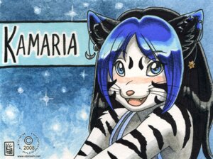 Rating: Safe Score: 0 Tags: 2008 abstract_background anthro black_hair blue_body blue_eyes blue_fur blue_hair character_badge_(artwork) e621 ear_piercing felid female fur hair inner_ear_fluff kacey kamaria mammal night piercing simple_background smile solo star stripes tuft User: bunchy7s