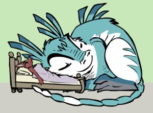 Rating: Safe Score: 0 Tags: ambiguous_gender annoyed anthro bed bedding blanket canid canine curled_up digital_drawing_(artwork) digital_media_(artwork) dirtiran_(keyfeathers) dragon duo e621 eyes_closed female feral frozen_hydra fur furniture furred_dragon furred_scalie green_eyes half-closed_eyes larger_sleeping macro mammal micro mythological_creature mythological_scalie mythology narrowed_eyes pillow pozimi_(kaedwuff) scalie size_difference sleeping smaller_anthro smile tail tirrel winter User: bunchy7s