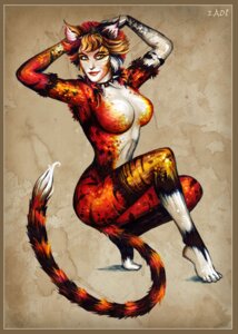 Rating: Safe Score: 0 Tags: 2008 alternative_fashion anthro bombalurina border candra cats_(musical) collar domestic_cat e621 felid feline felis female glamrock lipstick looking_at_viewer makeup mammal orange_eyes solo stripes tail yellow_border User: bunchy7s