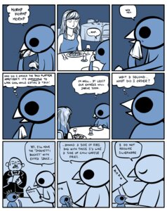 Rating: Safe Score: 0 Tags: 2011 anthro avian awkward beak bird comic date dialogue dinner e621 english_text female food human humor mammal nedroid reginald_(nedroid) speech_bubble text what User: bunchy7s Rating: Safe Score: 0 Tags: 2011 anthro avian awkward beak bird comic date dialogue dinner e621 english_text female food human humor mammal nedroid reginald_(nedroid) speech_bubble text what User: bunchy7s