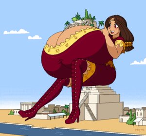 Rating: Questionable Score: 0 Tags: ancient_mesopotamia ancient_middle_east babylon big_breasts blush breasts brown-skinned_female brown_hair brown_skin circlet female giantess history hyper hyper_breasts melonstand middle_east middle_eastern_clothing purple_eyes red_clothing rule34 thigh_boots transformationfantasy woot User: bunchy7s