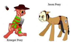 Rating: Safe Score: 0 Tags: alternate_species bottomless clawed_gloves claws clothed clothing duo e621 equid equine freddy_krueger friday_the_13th_(series) friendship_is_magic hasbro hat headgear headwear horse jason_voorhees low_res machete male mammal mask melee_weapon mostly_nude my_little_pony nightmare_on_elm_street ponification pony side_view simple_background unknown_artist weapon what_has_magic_done white_background User: bunchy7s