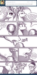 Rating: Questionable Score: 0 Tags: 2013 ask_blog clothing comic dialogue e621 english_text equid equine female feral friendship_is_magic hair hasbro horn horse john_joseco licking looking_at_viewer maid_uniform mammal monochrome my_little_pony mythological_creature mythological_equine mythology open_mouth princess princess_celestia_(mlp) royalty simple_background text tongue tongue_out tumblr uniform winged_unicorn wings User: bunchy7s