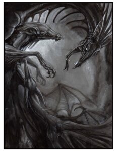 Rating: Safe Score: 0 Tags: ambiguous_gender bleak_ambiance border dark dragon e621 feral greyscale group hibbary membrane_(anatomy) membranous_wings monochrome mythological_creature mythological_scalie mythology scalie white_border wings User: bunchy7s