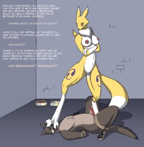 Rating: Explicit Score: 0 Tags: animal_genitalia animal_penis anthro bandai_namco bdsm black_sclera blue_eyes bodily_fluids bondage bound bowl breasts canid canine canine_genitalia canine_penis chest_tuft cock_and_ball_torture container digimon digimon_(species) dominant dominant_female duo e621 english_text erection eyes_closed facial_markings feet female foot_fetish foot_on_face fur gag genital_fluids genital_torture genitals hands_behind_back head_markings hi_res male mammal markings nipples nude one_eye_closed open_mouth_gag penis precum raevild renamon ring_gag submissive submissive_male teasing text tuft vulva white_body white_fur yellow_body yellow_fur User: bunchy7s