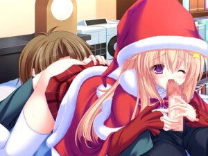 Rating: Explicit Score: 0 Tags: blonde_hair censored fellatio female game_cg hair male meri_chri mikagami_mamizu nopan oral penis purple_eyes rule34 santa_costume seiya_mashiro sex thighhighs whirlpool User: bunchy7s