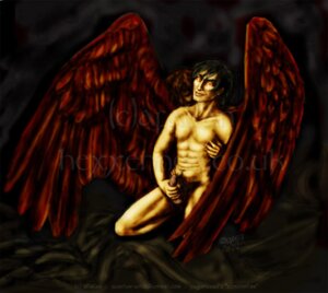 Rating: Explicit Score: 0 Tags: 1boy angel_wings anthony_j_crowley aziraphale black_hair crowley dark_hair erection erection_under_clothes feathered_wings good_omens holding_penis kneeling male male_focus male_only melanthe penis quantum_witch red_wings rule34 solo solo_focus solo_male vulgarweed wings User: bunchy7s