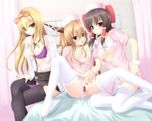 Rating: Explicit Score: 0 Tags: bandaid black_hair black_legwear black_skirt black_thighhighs blonde_hair bow bra bra_lift censored crossed_legs doctor dress dress_lift female garter_belt hairbow hat highres horns legs legs_crossed lingerie long_hair miniskirt mouth_hold nail_polish nurse nurse_cap open_clothes open_shirt panties panty_pull pencil_skirt pink_dress purple_eyes pussy reimu_hakurei rule34 shirt sitting skirt skirt_lift spread_legs spread_pussy stethoscope suika_ibuki thighhighs touhou underwear white_legwear white_thighhighs yellow_eyes yoye_(pastel_white) yukari_yakumo yuri User: bunchy7s