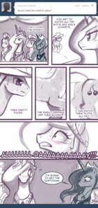 Rating: Questionable Score: 0 Tags: 2012 armor blush clothing comic crown cutie_mark dialogue e621 english_text equid equine feathered_wings feathers female feral friendship_is_magic hasbro hat headgear headwear helmet hi_res horn john_joseco male mammal my_little_pony mythological_creature mythological_equine mythology orgasm princess_celestia_(mlp) princess_luna_(mlp) sibling_(lore) sister_(lore) sisters_(lore) text tumblr winged_unicorn wings User: bunchy7s