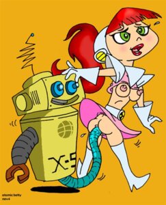 Rating: Explicit Score: 0 Tags: 1girls ahegao areola atomic_betty betty_barrett blush boots breasts female gloves high_heel_boots hourglass_figure lipstick makeup mascara nev nipples no_panties pussy robot_x-5 rule34 tagme upskirt vaginal_insertion white_boots User: bunchy7s