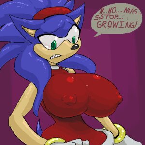 Rating: Questionable Score: 0 Tags: 1:1 anthro big_breasts blue_body blue_fur blue_hair breast_expansion breasts crossgender dialogue e621 english_text eulipotyphlan expansion female flesh_dreadlocks fur green_eyes hair hedgehog low_res mammal mtf_crossgender nipple_outline sega solo sonic_the_hedgehog sonic_the_hedgehog_(series) text waweegee User: bunchy7s