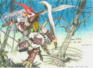 Rating: Safe Score: 0 Tags: angela_acquah anthro breasts cleavage clothed clothing detailed_background e621 female glowing glowing_eyes hasbro ink-eyes magic:_the_gathering mammal mask melee_weapon naginata nezumi_(magic:_the_gathering) outside polearm rodent solo swamp sword tail weapon wizards_of_the_coast User: bunchy7s