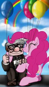Rating: Safe Score: 0 Tags: balloon balloon_in_mouth blue_eyes bow_(feature) bow_tie carl_fredricksen cloud crossover detailed_background disney duo e621 earth_pony elderly equid equine eyewear female feral friendship_is_magic fur glasses hair hasbro holding_balloon holding_object horse hug human inflatable james_corck male mammal mouth_hold my_little_pony object_in_mouth pink_body pink_fur pink_hair pinkie_pie_(mlp) pixar pony rainbow rainbow_arch toony up_(film) white_hair User: bunchy7s