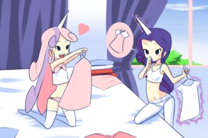 Rating: Questionable Score: 0 Tags: 3:2 alternate_species bed bra child clothing drantyno duo e621 female friendship_is_magic furniture hair hasbro horn human humanized kneeling mammal multicolored_hair my_little_pony not_furry panties rarity_(mlp) sweetie_belle_(mlp) training_bra two_tone_hair underwear white_bra white_clothing white_panties white_underwear window young User: bunchy7s