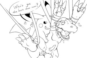 Rating: Explicit Score: 0 Tags: agumon ball_gag balls bandai_namco bodily_fluids bound crossover cum dialogue digimon digimon_(species) dominant dominant_male duo e621 english_text erection forced gag gagged generation_1_pokemon genital_fluids genitals kinglom male male/male mammal monochrome nintendo penis pikachu pokemon pokemon_(species) rape rodent scalie sex submissive submissive_male tail text User: bunchy7s