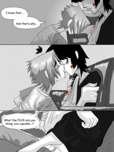 Rating: Explicit Score: 0 Tags: 2boys 2d_(gorillaz) bandage blood comic dialogue english_text gorillaz kissing lascaux male male_only monochrome murdoc_niccals rule34 shocked vulgar yaoi User: bunchy7s