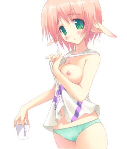 Rating: Explicit Score: 0 Tags: breasts female green_eyes nipples panties pink_hair pointy_ears polka_dot polka_dot_panties rule34 shirt_pull takadai tsurusaki_takahiro underwear User: bunchy7s