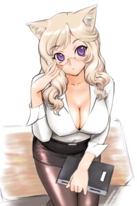 Rating: Safe Score: 0 Tags: :o animal_humanoid big_breasts book breasts brown_hair cat_humanoid cleavage clothed clothing e621 eyewear felid felid_humanoid feline feline_humanoid female glasses hair humanoid legwear mammal mammal_humanoid open_mouth pantyhose purple_eyes sitting solo teacher ueyama_michirou User: bunchy7s