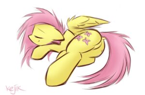 Rating: Questionable Score: 0 Tags: 2013 butt cutie_mark e621 equid equine eyes_closed feathered_wings feathers female feral floppy_ears fluttershy_(mlp) friendship_is_magic fur hair hasbro kejifox long_hair mammal my_little_pony mythological_creature mythological_equine mythology pegasus pink_hair signature simple_background sleeping solo white_background wings yellow_body yellow_feathers yellow_fur User: bunchy7s