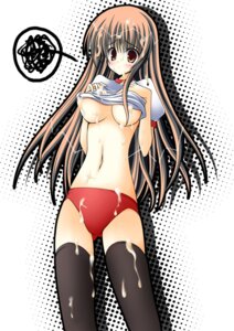 Rating: Explicit Score: 0 Tags: asahina_mikuru black_legwear black_thighhighs blush breasts brown_eyes brown_hair buruma clothing cum cum_on_body cum_on_breasts cum_on_hair cum_on_upper_body facial female gym_uniform large_breasts long_hair midriff rule34 shirt shirt_lift shirt_pull stem_(roam) stockings suzumiya_haruhi_no_yuuutsu thighhighs underboob zettai_ryouiki User: bunchy7s