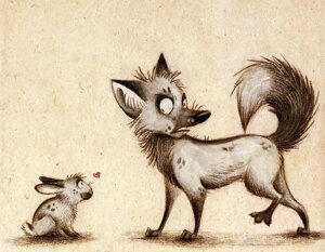 Rating: Safe Score: 0 Tags: 2011 ambiguous_gender canid canine dipstick_tail duo e621 feral fox heart_symbol lagomorph leporid mammal markings quadruped rabbit skia tail tail_markings toony User: bunchy7s