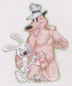Rating: Explicit Score: 0 Tags: anthro balls canid canine canis cum cum_in_mouth domestic_dog lagomorph local-shop male male_only max_(sam_and_max) nude penis rabbit rat rule34 sam_and_max samuel_dog User: bunchy7s