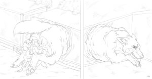 Rating: Safe Score: 0 Tags: absurd_res anthro black_and_white canid canine canis digital_drawing_(artwork) digital_media_(artwork) e621 feral group hi_res line_art macro male mammal manuka monochrome simple_background sketch stuck tail what white_background wolf User: bunchy7s