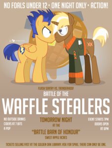 Rating: Safe Score: 0 Tags: 2014 blonde_hair blue_eyes blue_hair bottomless brown_body brown_feathers brown_fur clothed clothing cutie_mark dm29 duo e621 english_text equid equine eyewear feathered_wings feathers flash_sentry_(mlp) friendship_is_magic fur glasses hair hasbro horn male mammal my_little_pony mythological_creature mythological_equine mythology orange_body orange_fur pegasus poster poster_template purple_eyes shirt text topwear trenderhoof_(mlp) unicorn wings User: bunchy7s
