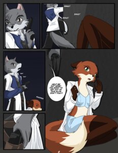 Rating: Safe Score: 0 Tags: anthro breasts canid canine canis clothed clothing coat comic e621 english_text eve_cadrey female fox gun hair kurapika lab_coat lagomorph leporid male mammal mephitid midriff military open_clothing open_shirt open_topwear rabbit ranged_weapon raven_wolf shirt skunk teddy_conner text topwear weapon wolf User: bunchy7s
