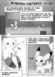 Rating: Safe Score: 0 Tags: alternating_focus base_two_layout blockage_(layout) comic digital_media_(artwork) duo e621 english_text female feral first_page generation_1_pokemon generation_3_pokemon greyscale horizontal_blockage male male/female mammal monochrome narration nintendo number_word outside_panel page_number pikachu pokemon pokemon_(species) pokemon_speak rodent species_in_narration tail text text_box three_frame_image title tiuhu two_row_layout vowelless vowelless_vocalization zangoose User: bunchy7s