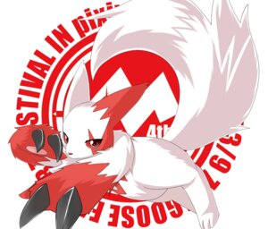 Rating: Safe Score: 0 Tags: ambiguous_gender e621 english_text fur generation_3_pokemon kuttoyaki looking_at_viewer markings nintendo pokemon pokemon_(species) red_eyes red_markings solo tail text white_body white_fur zangoose zangoose_day User: bunchy7s