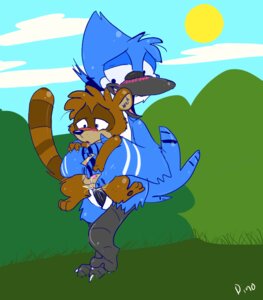 Rating: Explicit Score: 0 Tags: avian forest furry furry_only male male_only mordecai multiple_males no_humans raccoon regular_show rigby rule34 tagme yaoi User: bunchy7s
